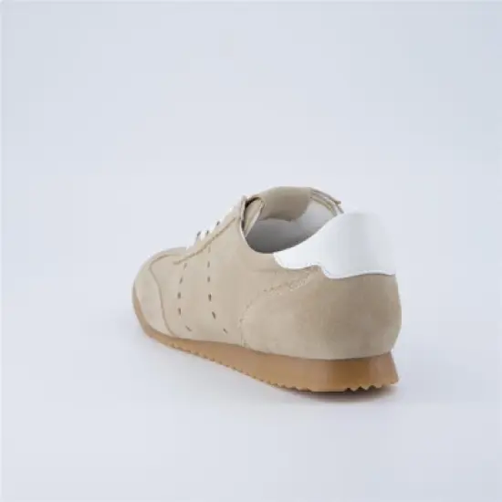 CUSHIONAIRE Tick Tock Women's Genuine Leather Lace-Up Casual Sneaker &ndash; Retro-Inspired Walking Shoe with Gum Rubber Outsole, Cushioned Arch Support image {9}