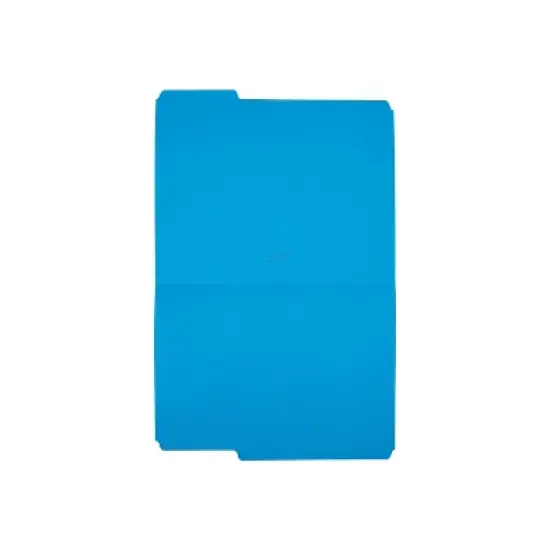 MyOfficeInnovations Colored Top-Tab File Folders 3 Tab Blue Letter Size 24/Pack 659787 image {2}