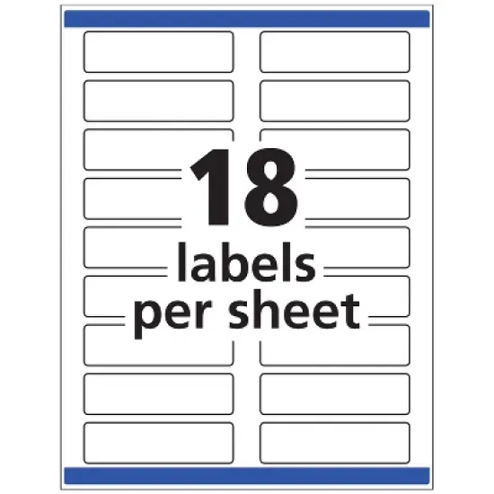 Avery Extra Large File Folder Labels, 15/16" x 3-7/16", 450 Printable Labels, Removable, White (8425) image {3}