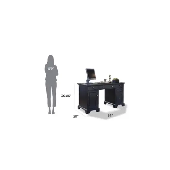 Bedford Desk Black - Home Styles image {6}