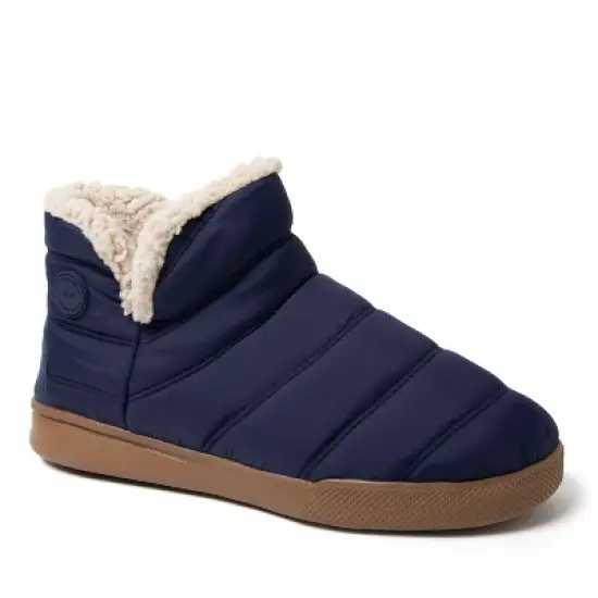 Dearfoams Mens Bryant Nylon Puffer Indoor/Outdoor Slipper Boot image {7}