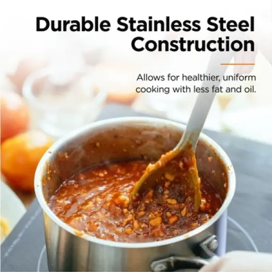 Othello 10-Piece Tri-Ply Stainless Steel Cookware Set, Induction Cooktop Compatible, Professional Performance Pots & Pans, Oven Safe, Dishwasher Safe image {3}