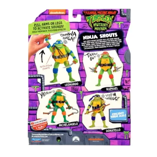 Teenage Mutant Ninja Turtles: Mutant Mayhem Ninja Shouts Michelangelo Action Figure image {3}