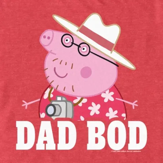 Men's Peppa Pig Father's Day Dad Bod T-Shirt image {1}