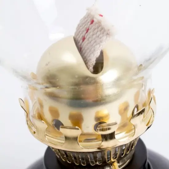 Lehman's Vintage Style Oil Lamp, Burns Kerosene or Lamp Oil, Round Font with Carrying Handle, Steel Burner, For Non-Electric Lighting or Emergencies image {3}