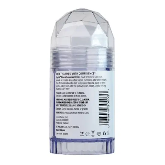 Crystal Unscented Mineral Deodorant Stick - 4.25oz image {1}