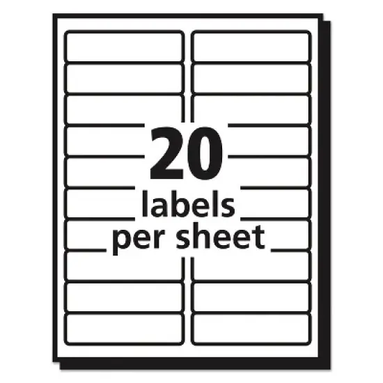 Avery Clear Easy Peel Address Labels Laser 1 x 4 1000/Box 5661 image {4}