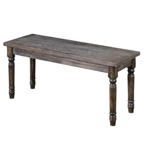 Burntwood Dining Bench Gray - Buylateral image {1}
