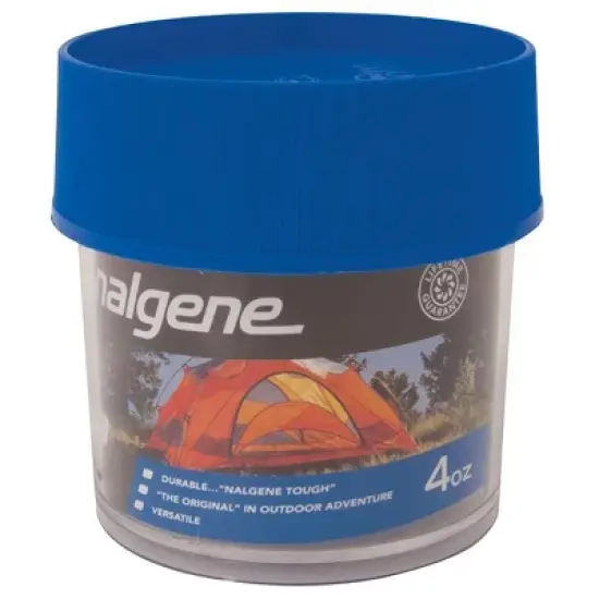 Nalgene Wide Mouth Outdoor Storage Container - Clear/Blue image {4}