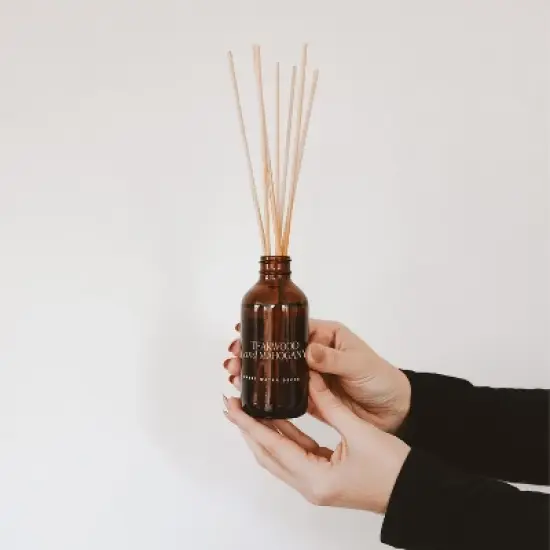 Sweet Water Decor Teakwood and Mahogany Amber Reed Diffuser - 3.5oz image {1}
