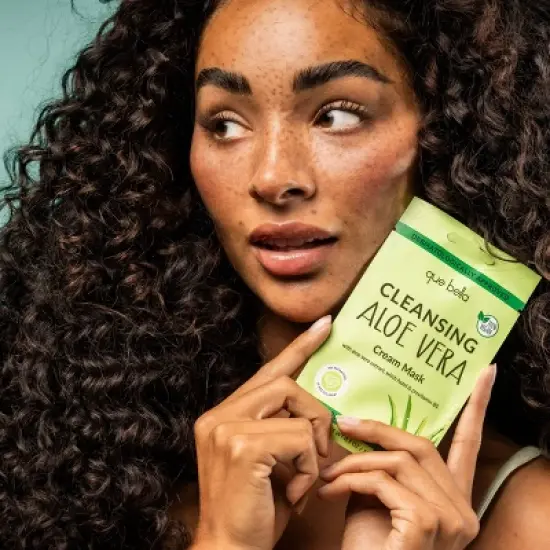 Que Bella Cleansing Aloe Vera Cream Mask - 0.5oz image {3}