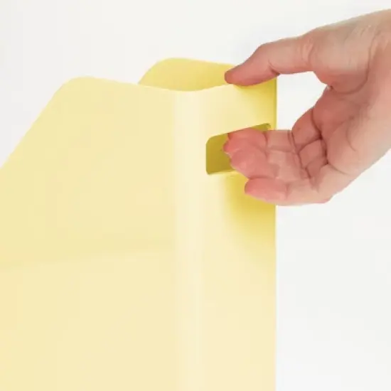 mDesign Plastic File Folder Bin, Office Desktop Organizer, 2 Pack image {4}