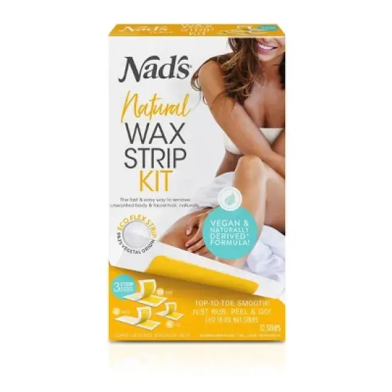Nad's Natural Wax Strip Kit - 32ct image {4}
