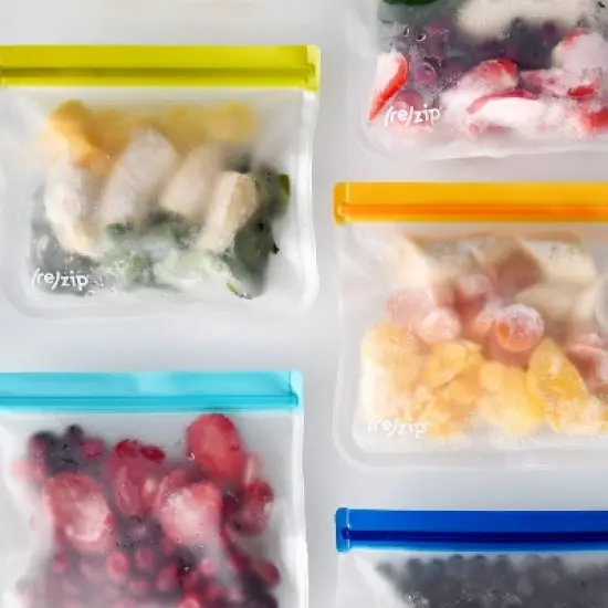 (re)zip Reusable Leak-proof Food Storage Flat&nbsp;Sandwich&nbsp;Lunch Bag - 5ct image {8}