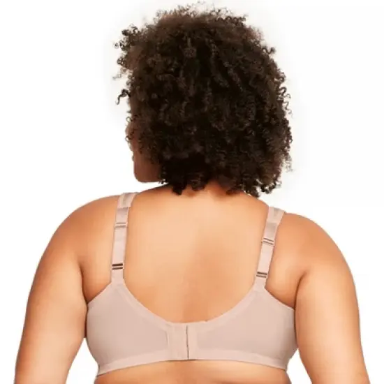 Glamorise Womens MagicLift Moisture Control Wirefree Bra 1064 Caf&eacute; Heather image {1}