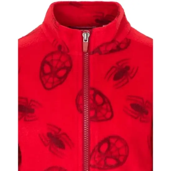 Marvel Spider-Man Fleece Zip Up Jacket Toddler to Big Kid image {3}
