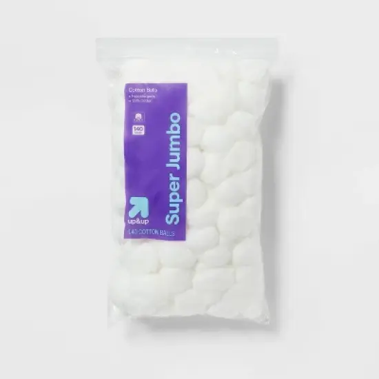 Super Jumbo Cotton Balls - 140ct - up&up&trade; image {3}