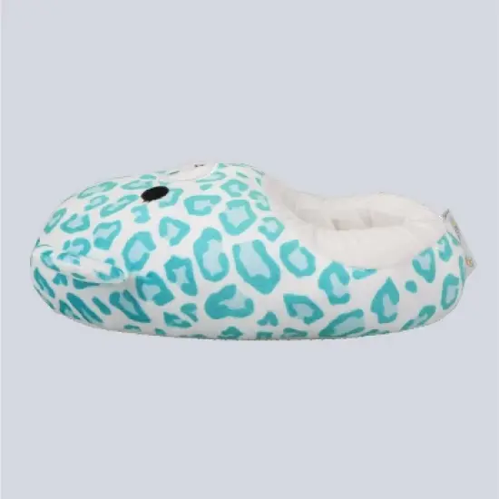 Squishmallows Kids' Toni the Leopard Plush Slippers - Teal image {2}