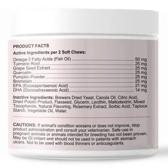 Chew + Heal MaxProtect Allergy Aid with Antioxidants, Dog Supplement & Multivitamin - 210 Delicious Total Chews image {4}