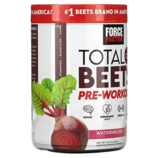 Force Factor Total Beets&reg;, Pre-Workout, Watermelon, 12.5 oz (354 g) image {3}