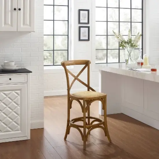 Roxy Wash Counter Height Barstool Gray - Linon image {1}