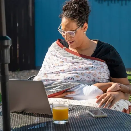 Boppy Multi-Use Cover for Baby - Spice Rainbow Arches image {7}