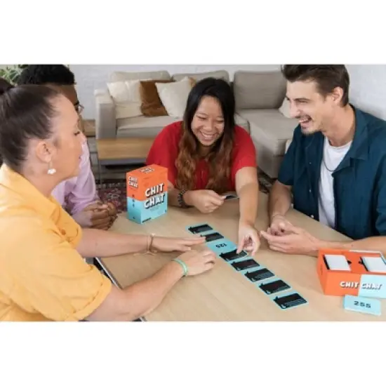Asmodee Chit Chat Card Game: Numbers Focus, Party Fun, 4-10 People, 10-Minute Play, Complete Set image {2}