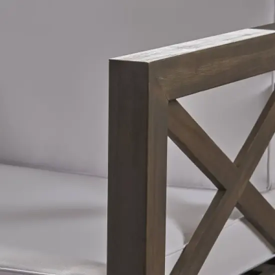 Brava 6pc Acacia Wood Sectional Patio Seating Set - Christopher Knight Home image {3}