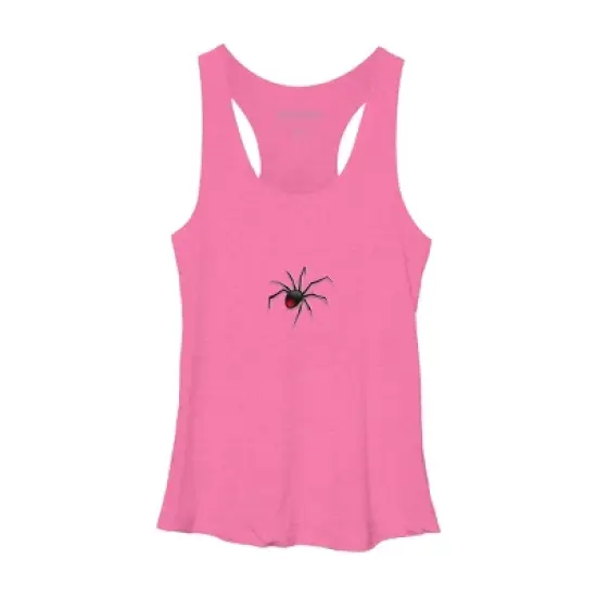 Women's Design By Humans Halloween spider tshirt By bambino Racerback Tank Top image {3}