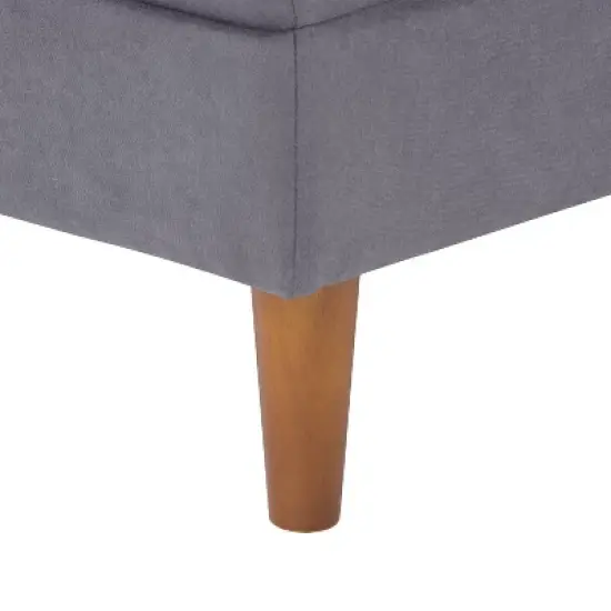Mulberry Fabric Upholstered Modern Ottoman - CorLiving image {5}