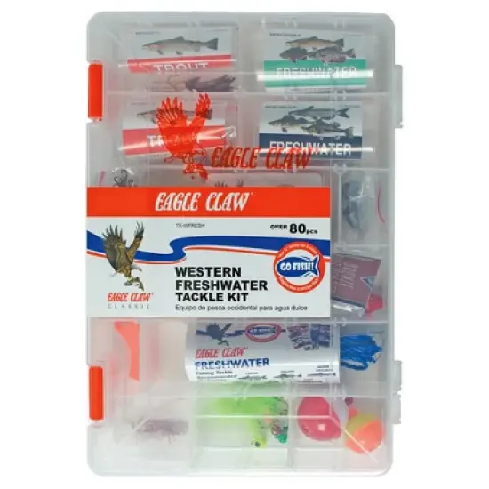 Eagle Claw Western Freshwater Tackle Kit, 80 Piece image {1}