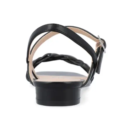 Journee Collection Womens Verity Ankle Strap Low Block Heel Sandals image {2}