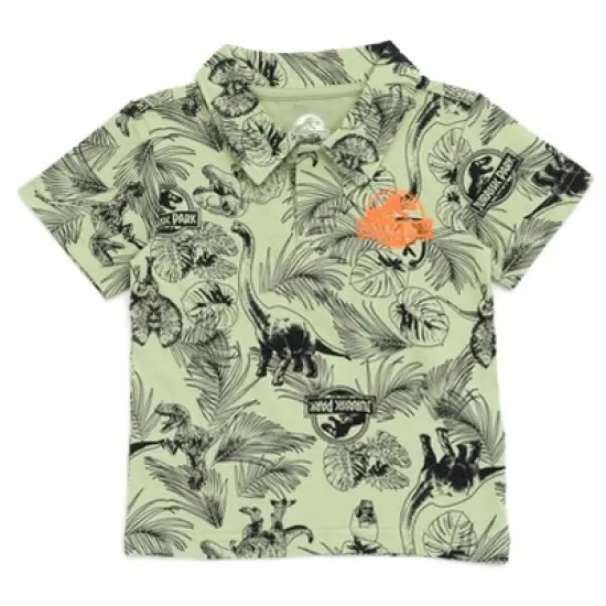 Jurassic Park T-Rex Polo Shirt and Shorts Toddler to Big Kid image {2}
