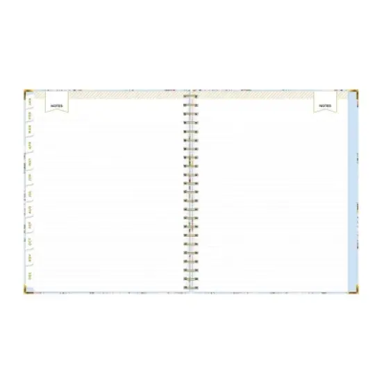 Day Designer 8.5"x11" 2025-2026 Weekly/Monthly Wirebound Planner Hardcover Springtime Blue image {9}