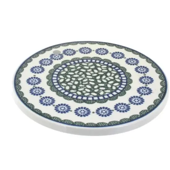 Blue Rose Polish Pottery 413-Trivet image {9}