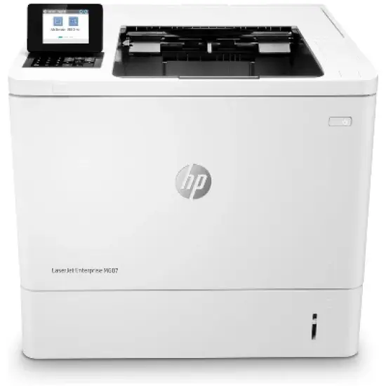 HP LaserJet Enterprise M607n Laser Printer, Black And White Mobile Print Up to image {8}