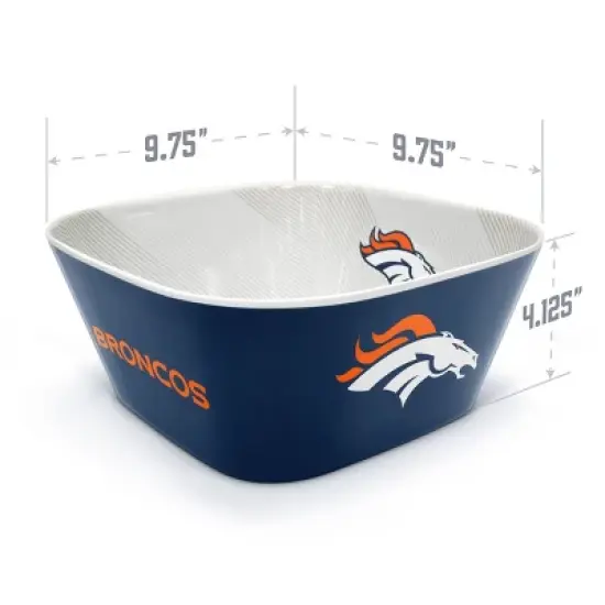 NFL Denver Broncos Large Party Bowl image {3}