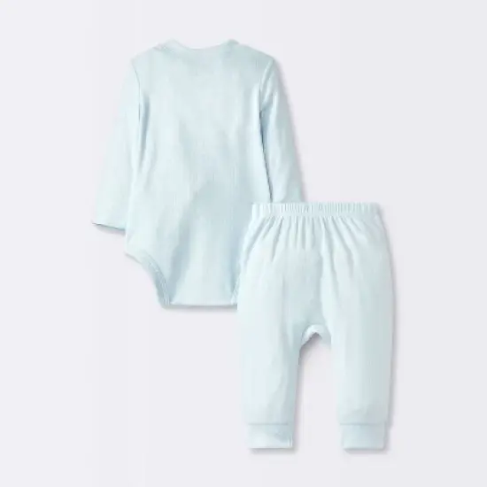 Baby Boys' 2pc Pointelle Set - Cloud Island&trade; Blue image {1}