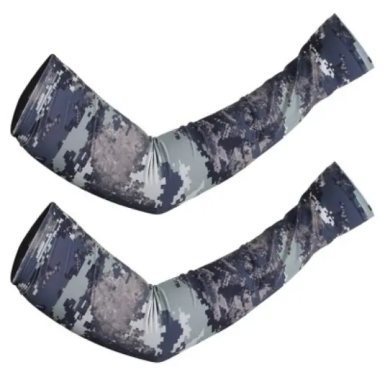 Unique Bargains Basketball Sports Camouflage Cooling Arm Elbow Compression Sleeve Army Green 1 Pair image {6}