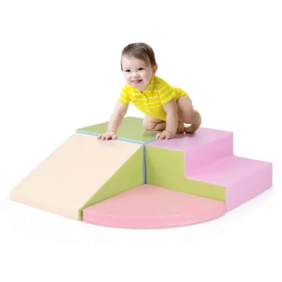 Costway Climb and Crawl Foam Block Play Set for Children Development Indoor Active Play image {9}