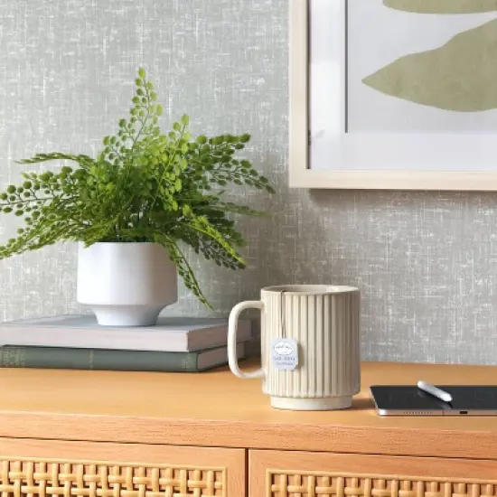 16oz Moira Ceramic Mug Cream - Threshold&trade; image {1}