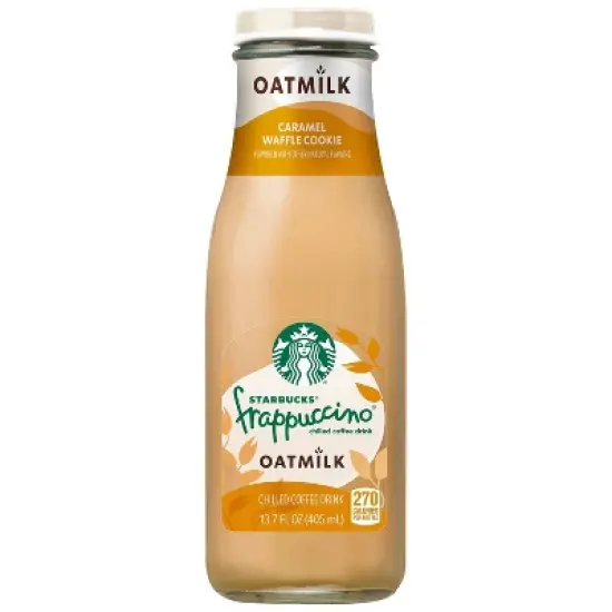 Starbucks Frappuccino Oatmilk Caramel Waffle Cookie Coffee Drink - 13.7 fl oz Bottle image {3}
