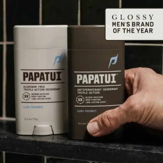 Papatui Men's 48-Hour Protection Sweat and Odor Control Solid Antiperspirant Deodorant - Lush Coconut - 2.6oz image {8}