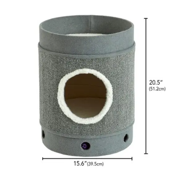 Two by Two San Francisco - Gray Scratching  Cat Furniture - 20.5 in. Tall image {12}