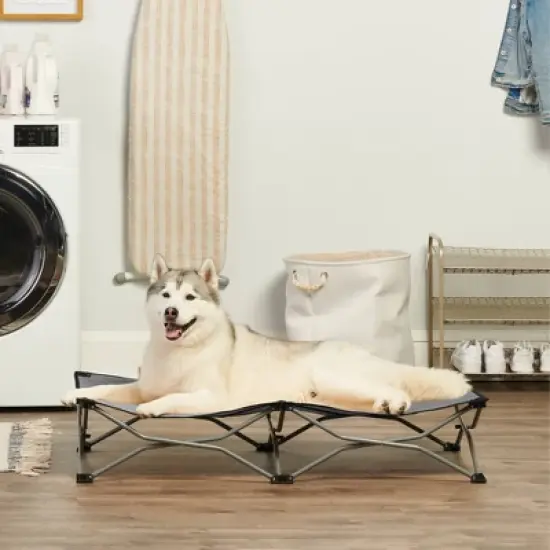 Carlson Elevated Dog Cot Bed - Gray image {3}