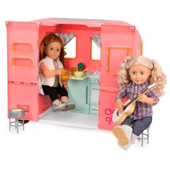 Our Generation RV Seeing You Camper for 18" Dolls - Pink image {1}