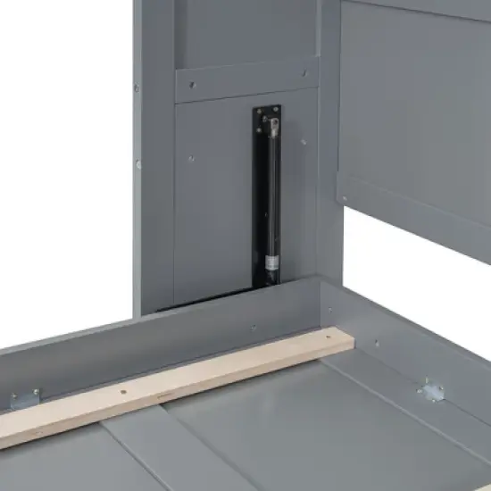 Queen Size Murphy Bed Wall Bed  with Storage Shelves and USB Ports -ModernLuxe image {9}