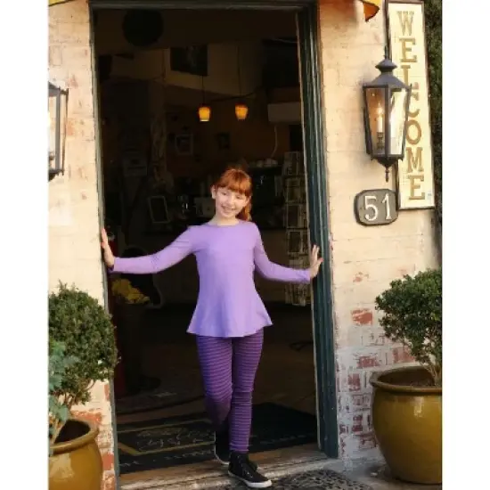 City Threads USA-Made Girls Soft Stripe Leggings image {1}