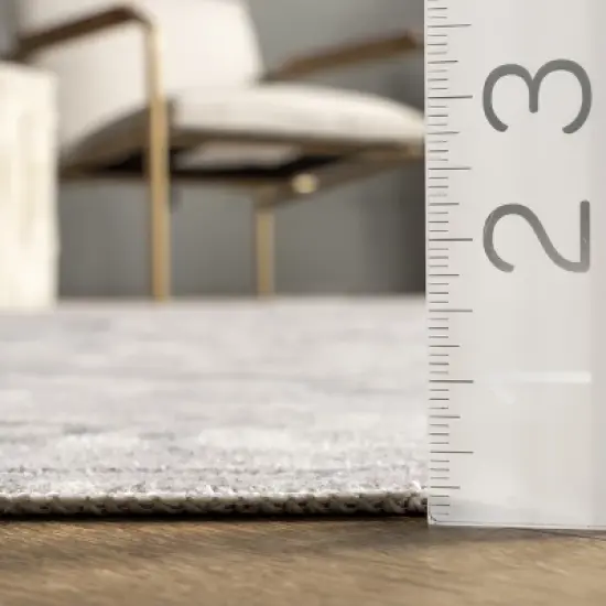 nuLOOM Brielle Machine Washable Vintage Medallion Area Rug image {2}