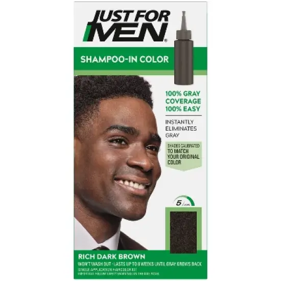 Just For Men Shampoo-In Color Gray Hair Coloring for Men image {10}